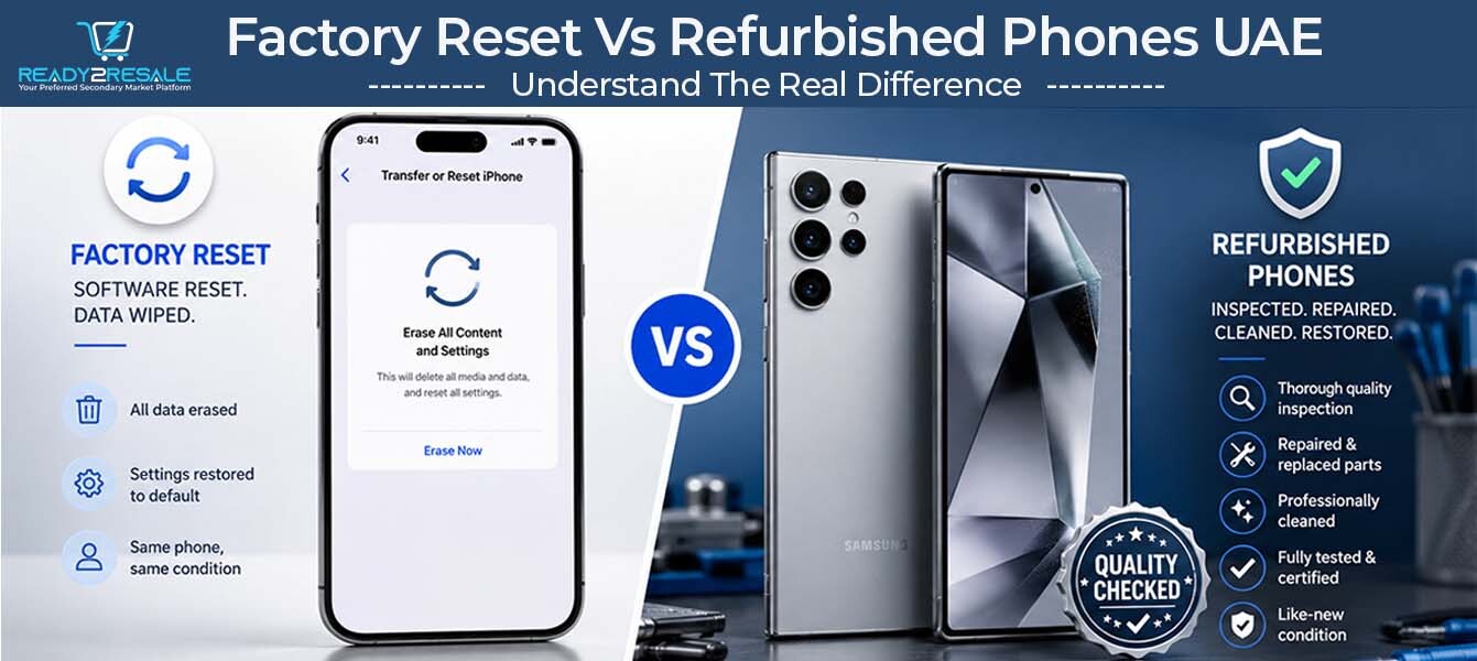 Factory Reset vs Refurbished Phones UAE: Understand the Real Difference